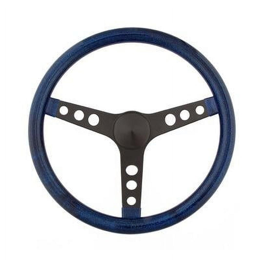 Grant 8456, Steering Wheel Mtl Flake Blue/Spoke Blk 13.5 Performance Racing