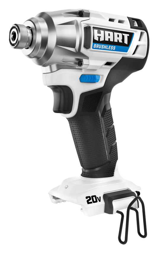 HART 20-Volt Brushless Impact Driver, Gen 2 with 4Ah Battery and Charger Starter Kit Bundle