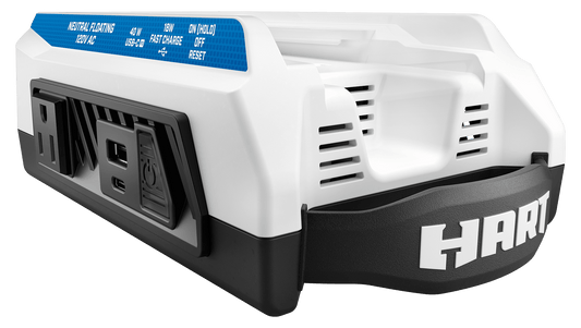 HART 40V 300 Watt Battery Powered Power Source with LED Light and Carry Handle (Battery Not Included)