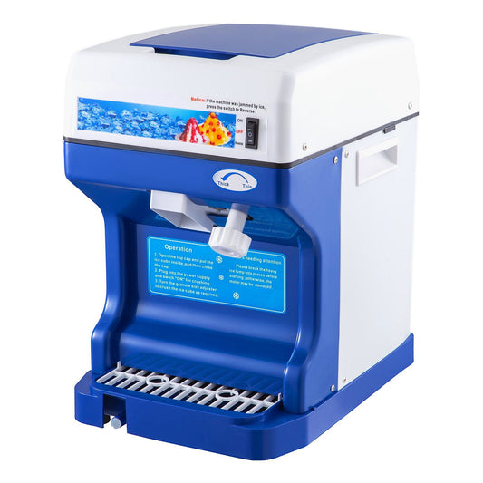 HCY 110V Electric Shaved Ice Machine 250W Snow Cone Maker Tabletop w/Adjustable Ice Texture, Ice Shaving Machine 265LBs/hr for Home and Commerical Use