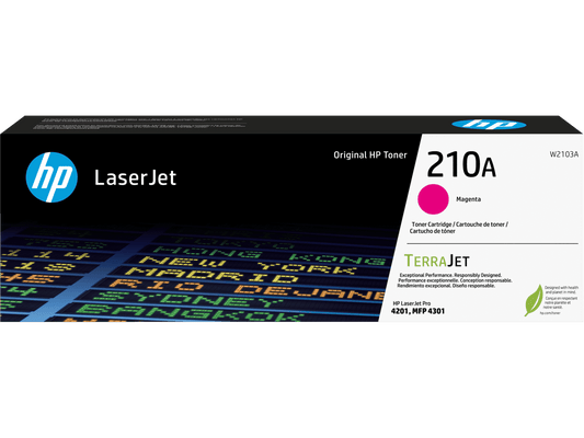 HP 210A Mgn LaserJet Toner Cartridge, ~1,800 pages, W2103A