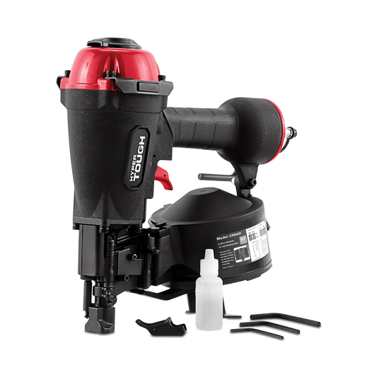 Hyper Tough 15-degree 1-3/4-inch Pneumatic Coil Roofing Nailer, Air Powered Roofing Nail Gun