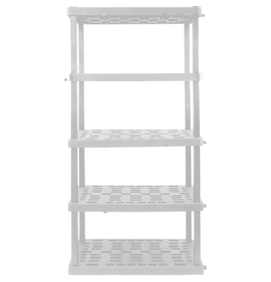 HYPER TOUGH Estante Entrelazado de 5 Niveles de Alta Resistencia (Blanco)