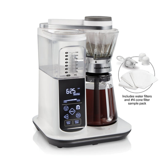 Hamilton Beach 8 Cup Convenient Craft Automatic or Manual Pour Over Coffee Brewer