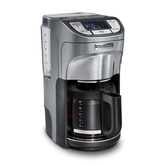 Hamilton Beach Professional Programmable Coffee Maker, 12 Cups, 60 fl. oz. Reservoir Capacity, 49500