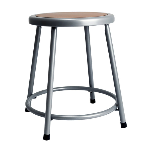 Hampden Furnishings Felix Collection 18-Inch Steel Stool, Grey, AssemblyReady