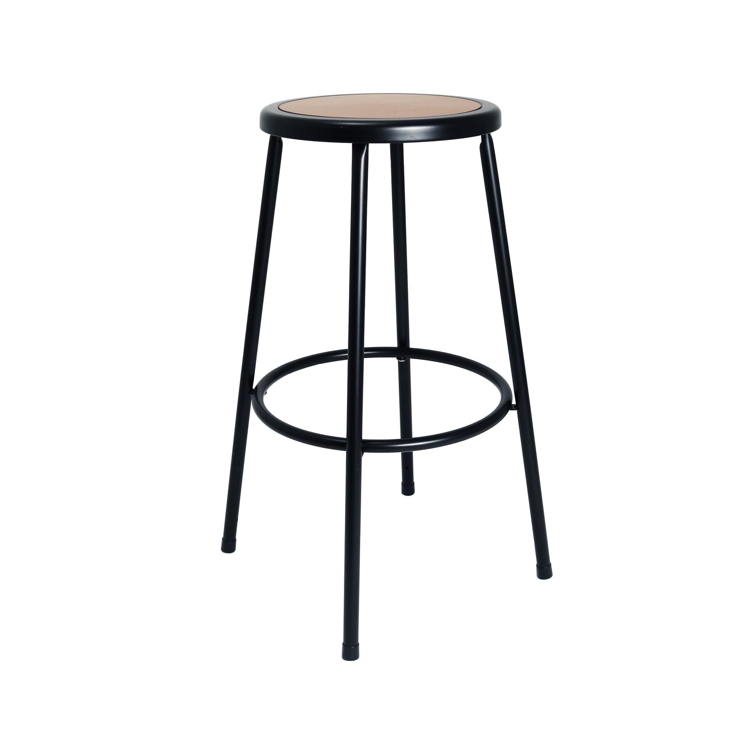 Hampden Furnishings Felix Collection 30-inch Steel Stool, Black, Easy Assembly