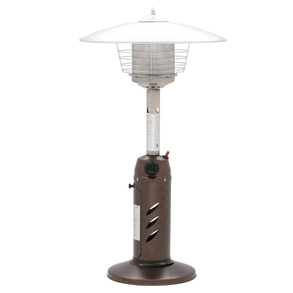 Hampton Bay 11,000 BTU Powder Coated Bronze Tabletop Patio Heater