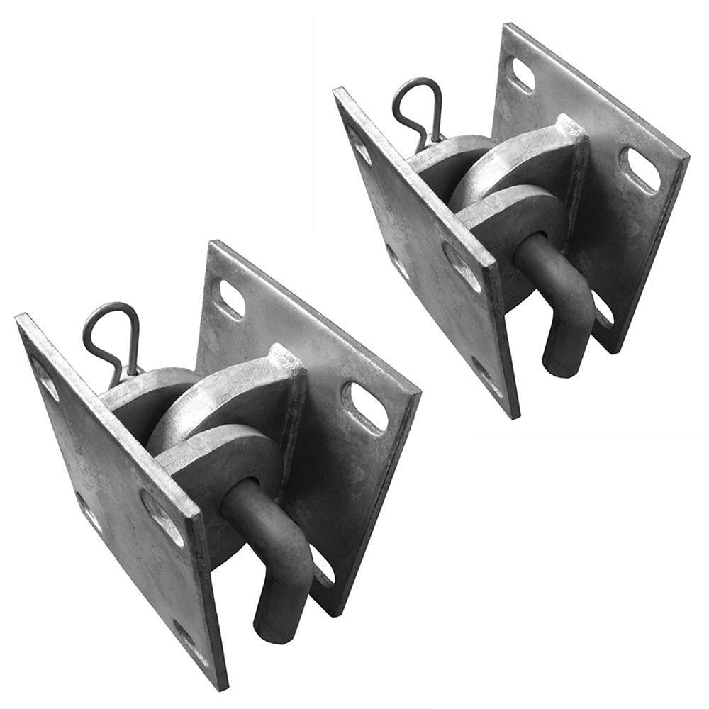 Multinautic Hinge Kit Pair for Heavy-Duty Wood Docks, 1/4-inch Galvanized Steel, Model 19133