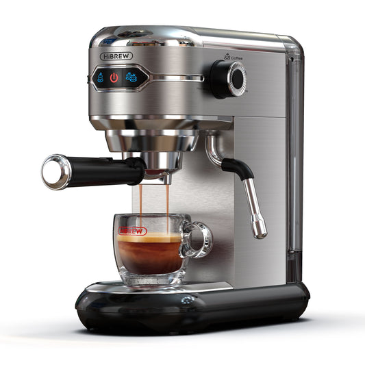 HiBREW H11 20Bar Espresso Machine - Powder/Pod Dual Use, Stainless Steel, Steam Wand