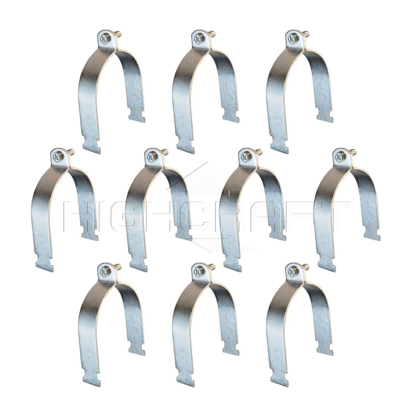 Highcraft 2 in. Electro Galvanized Steel Strut Clamp (10-Pack)