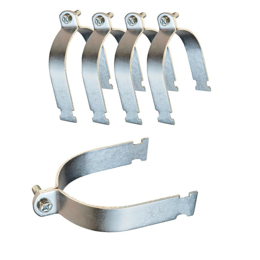 Highcraft 4 in. Electro Galvanized Steel Strut Clamp (5-Pack)