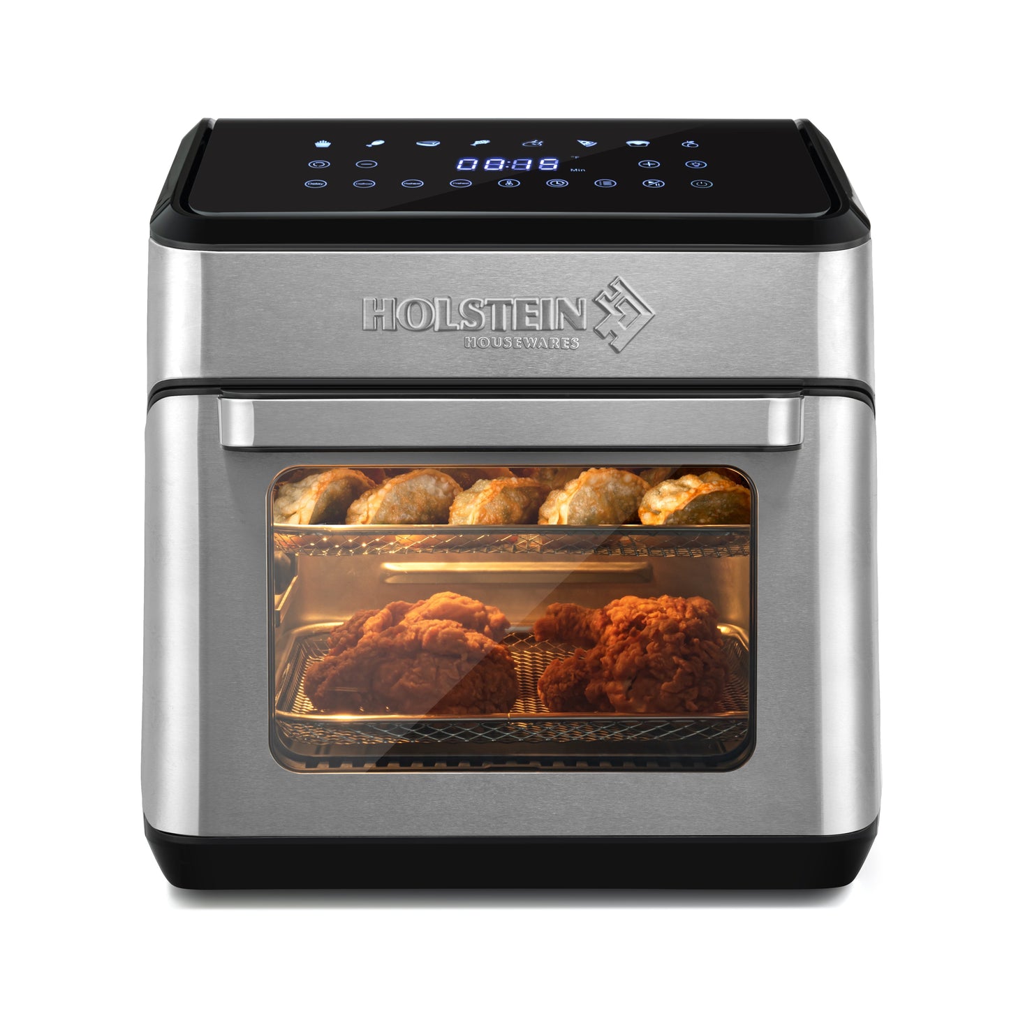 Holstein Housewares 12.7 QT. AIR FRYER OVEN – Family Size, 8 Presets, Adjustable Temperature, Accessories Included, Hot Air Technology for Healthier Cooking