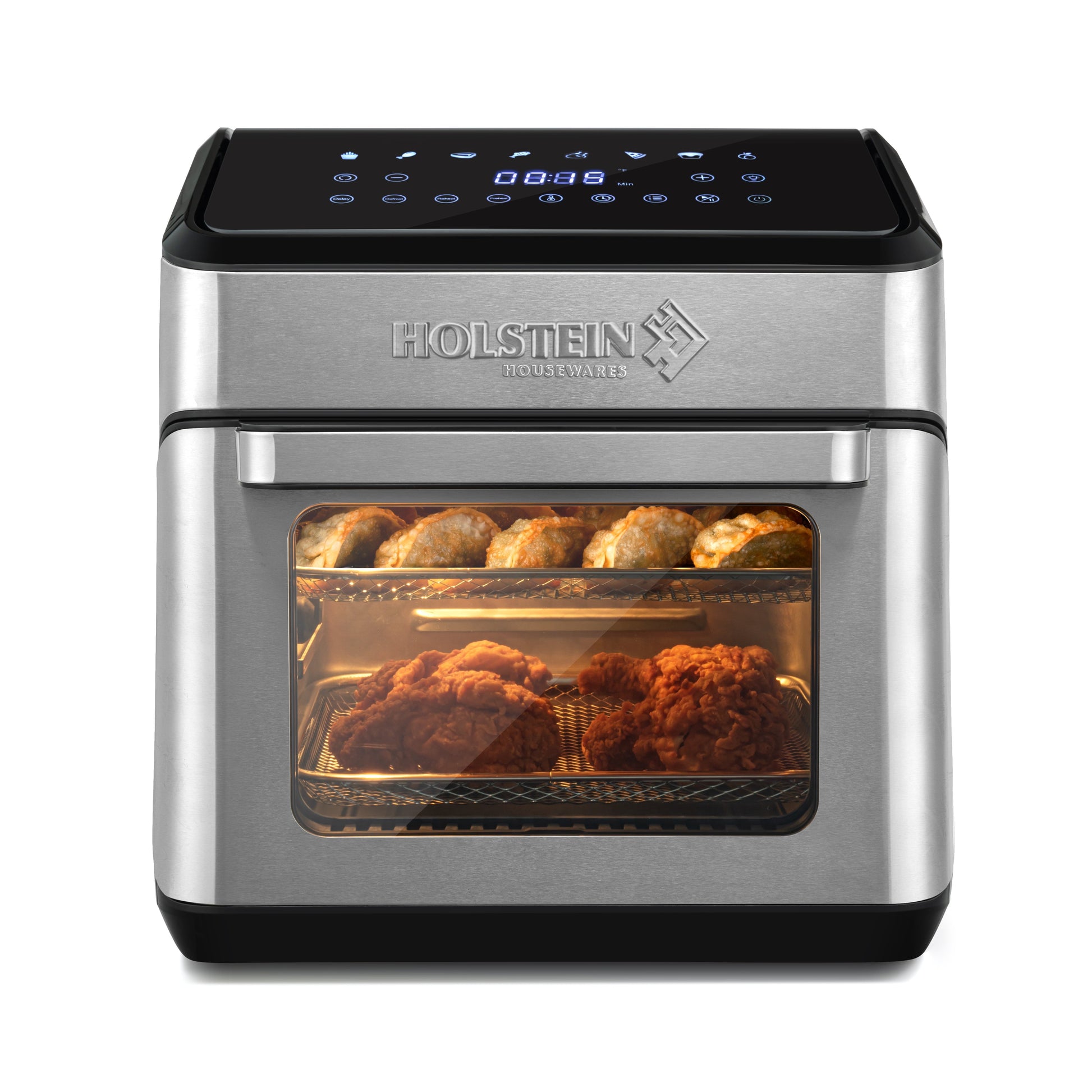 Holstein Housewares 12.7 QT. AIR FRYER OVEN – Family Size, 8 Presets, Adjustable Temperature, Accessories Included, Hot Air Technology for Healthier Cooking