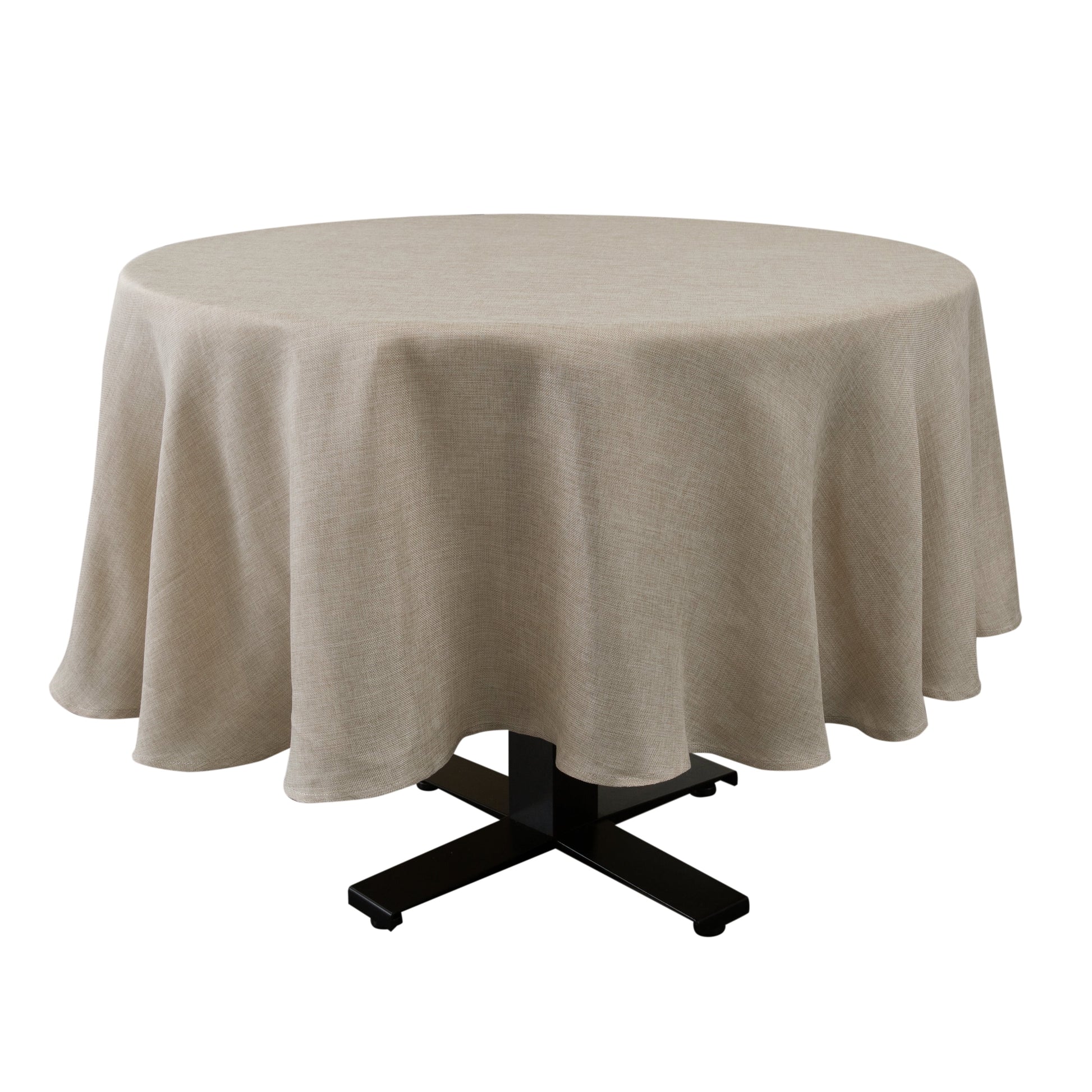 Home Details Chic & Rustic 70"x 160" Rectangle Polyester Tablecloth in Linen