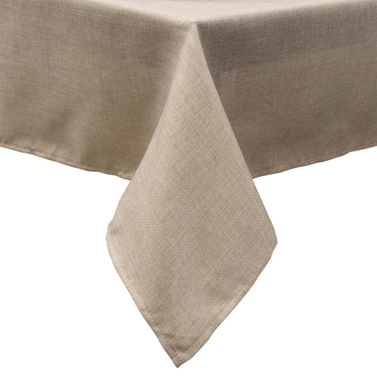 Home Details Chic & Rustic 70"x 108" Rectangle Polyester Tablecloth in Linen