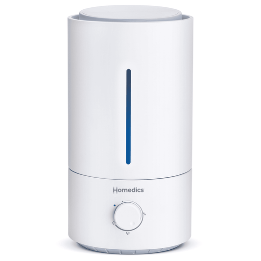 Homedics Humidificador UltrasÃ³nico, Niebla FrÃ­a, Llenado FÃ¡cil con hasta 44 Horas de Funcionamiento,.96 Galones, Gris