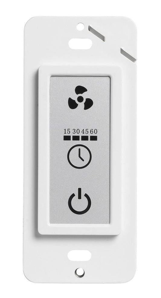 Homewerks 2-Way LED Control Switch with Fan and Timer Functions for Bathroom Fan
