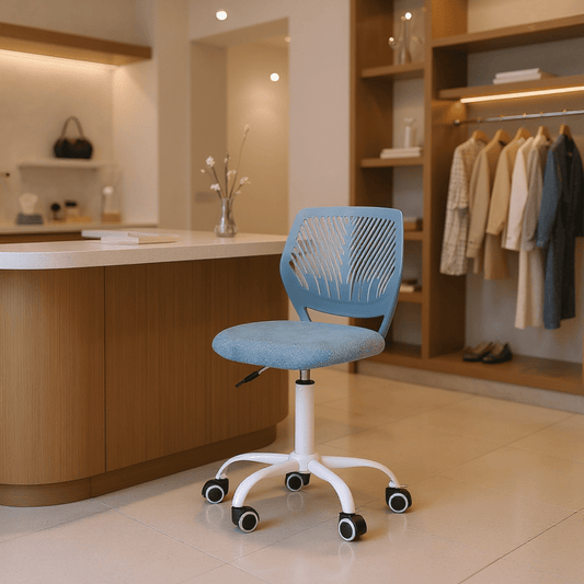 Homy Casa Modern Swivel Office Lobby Reception Chair for Professional Waiting Room, Cloud Gray