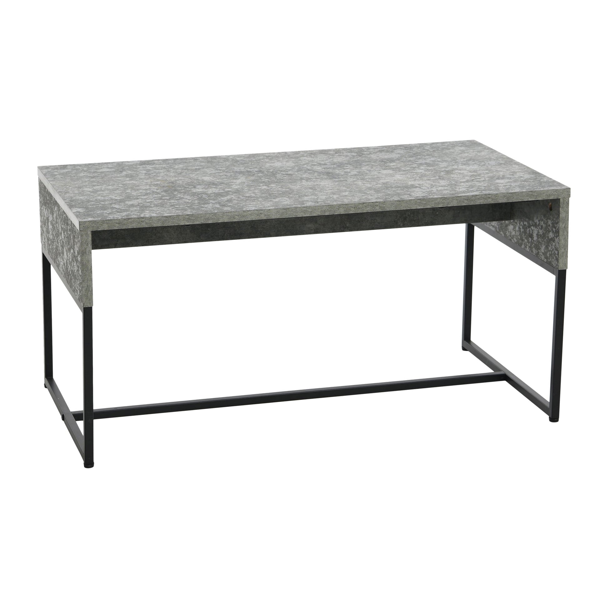 Household Essentials Wrap Modern Coffee Table, Slate Concrete