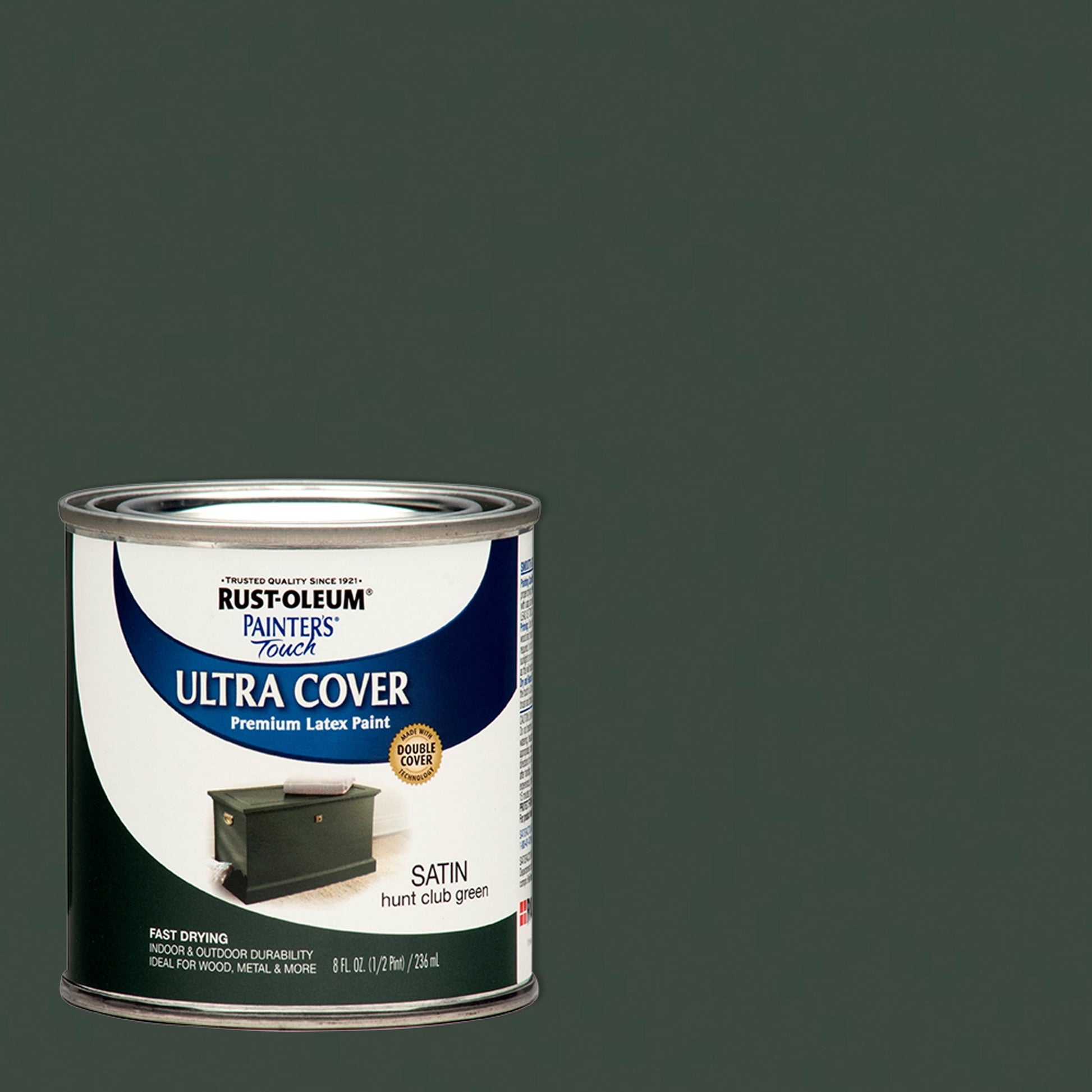 Hunt Club Green, Rust-Oleum Painter's Touch Ultra Cover Satin, Half Pint, 6 Pack