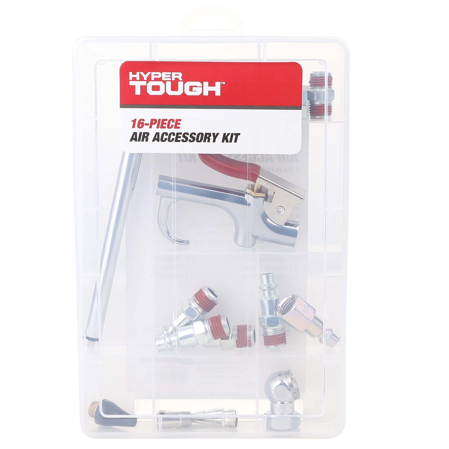 Hyper Tough 16-Piece Portable Steel Accessory Kit for Air Compressors,  41-226HT, Assembled Product Weight: 0.788lbs