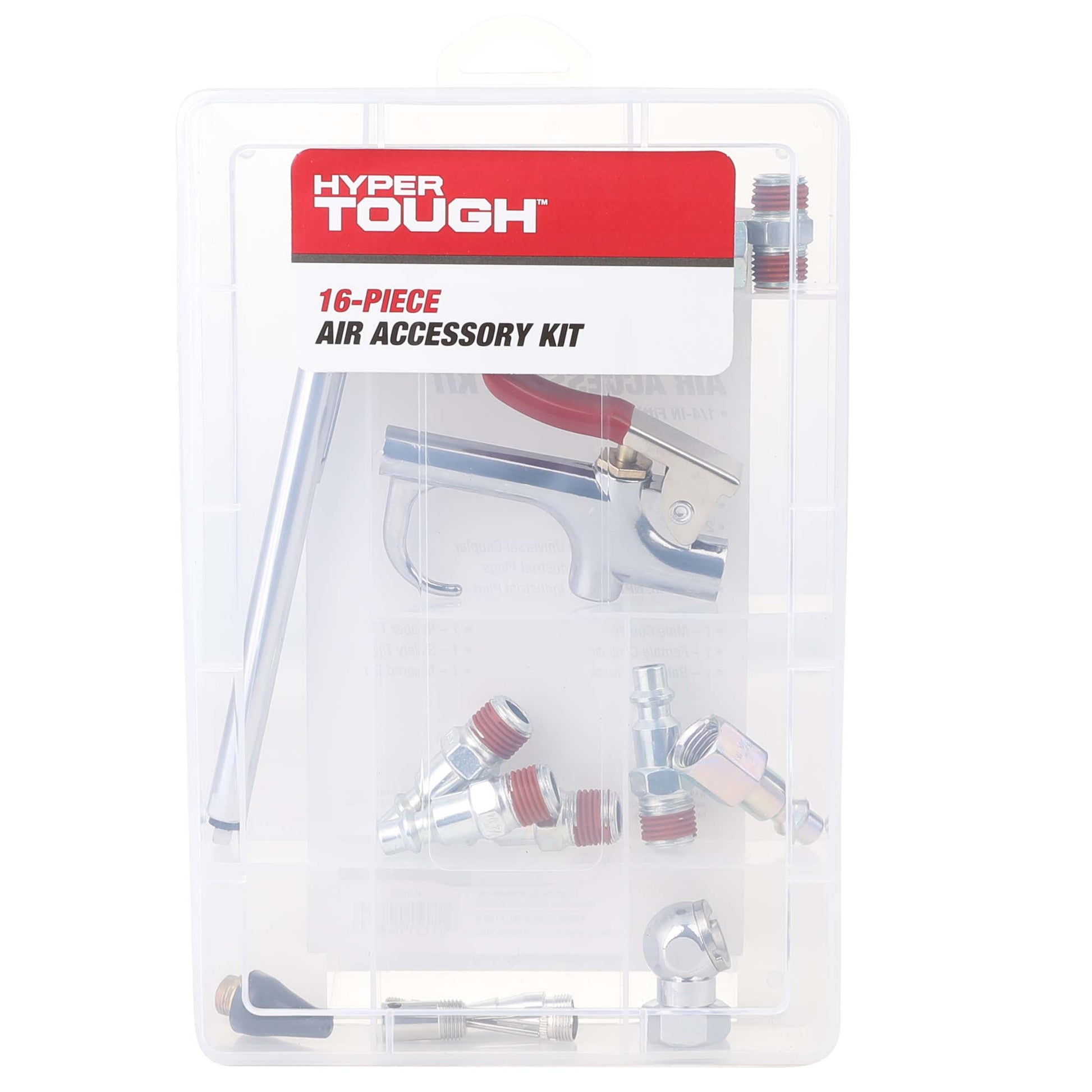 Hyper Tough 16-Piece Portable Steel Accessory Kit for Air Compressors,  41-226HT, Assembled Product Weight: 0.788lbs