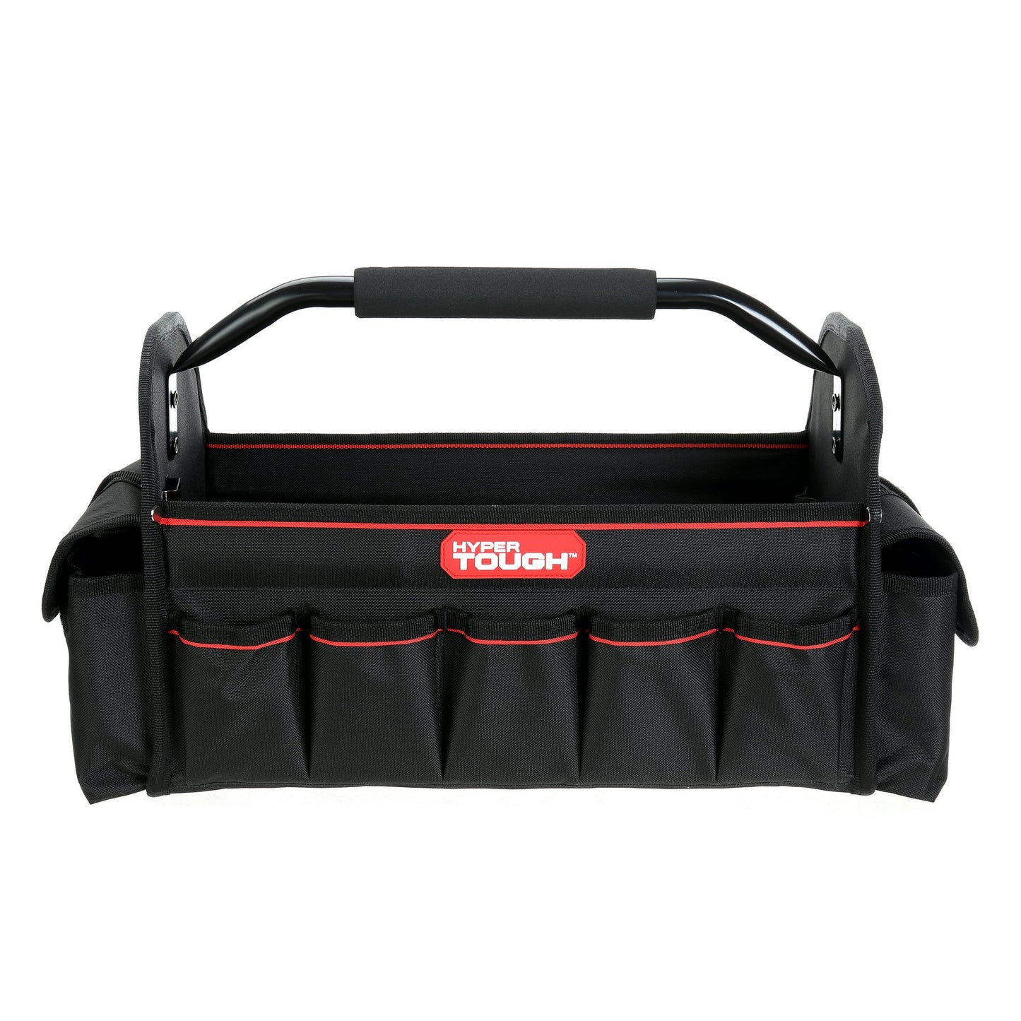 Hyper Tough 16-inch Open Top Tote with Soft Grip Handle