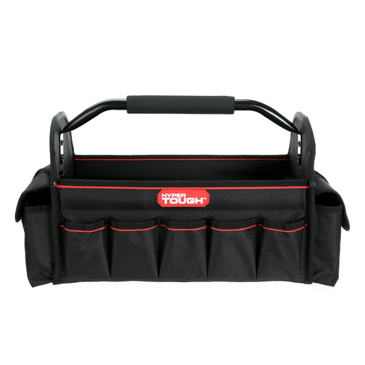 Hyper Tough 16-inch Open Top Tote with Soft Grip Handle