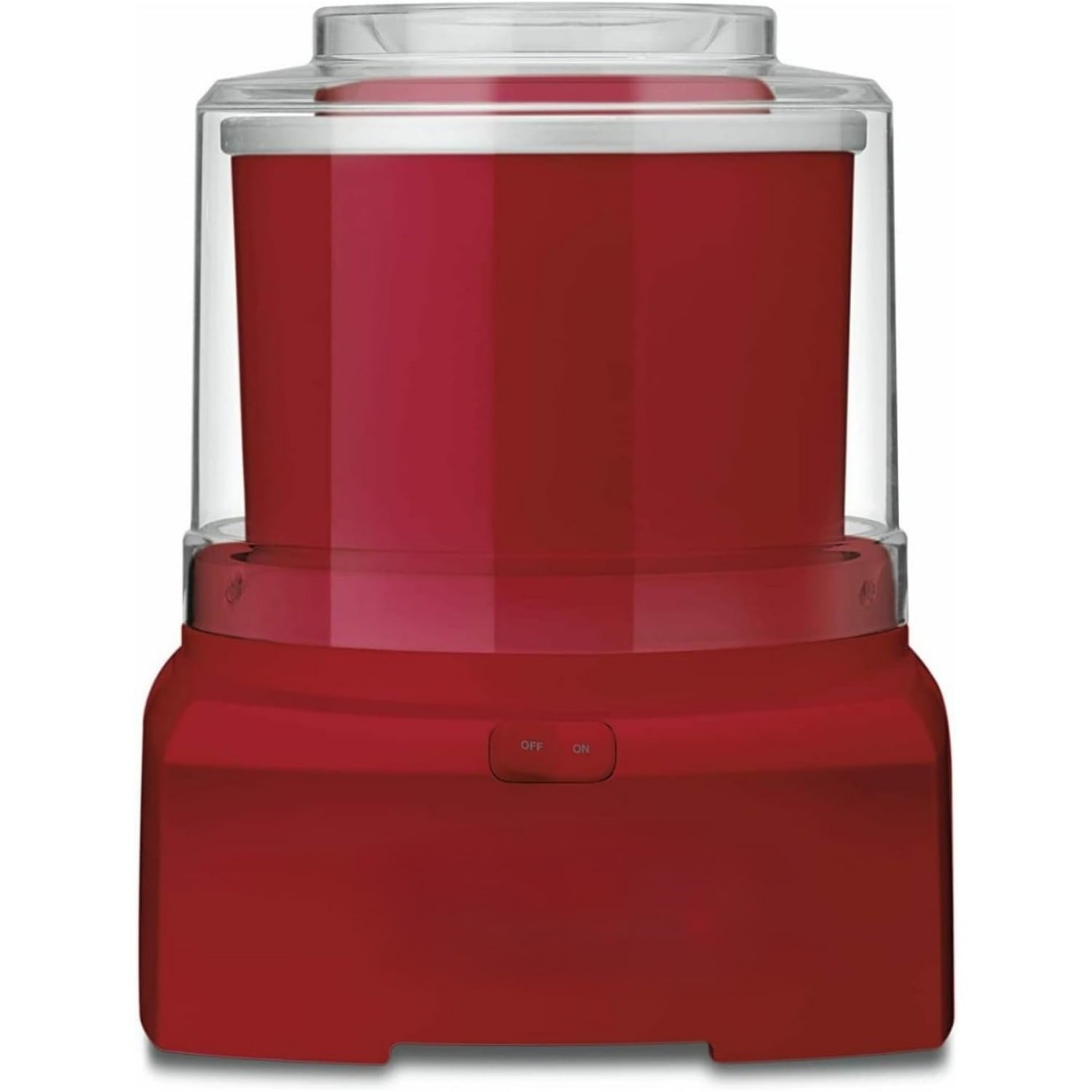 ICE-21RP1 1.5-Quart Frozen Yogurt, Ice Cream and Sorbet Maker, Double Insulated Freezer Bowl elminates the need for Ice and Makes Frozen Treats in 20 Minutes or Less, Red