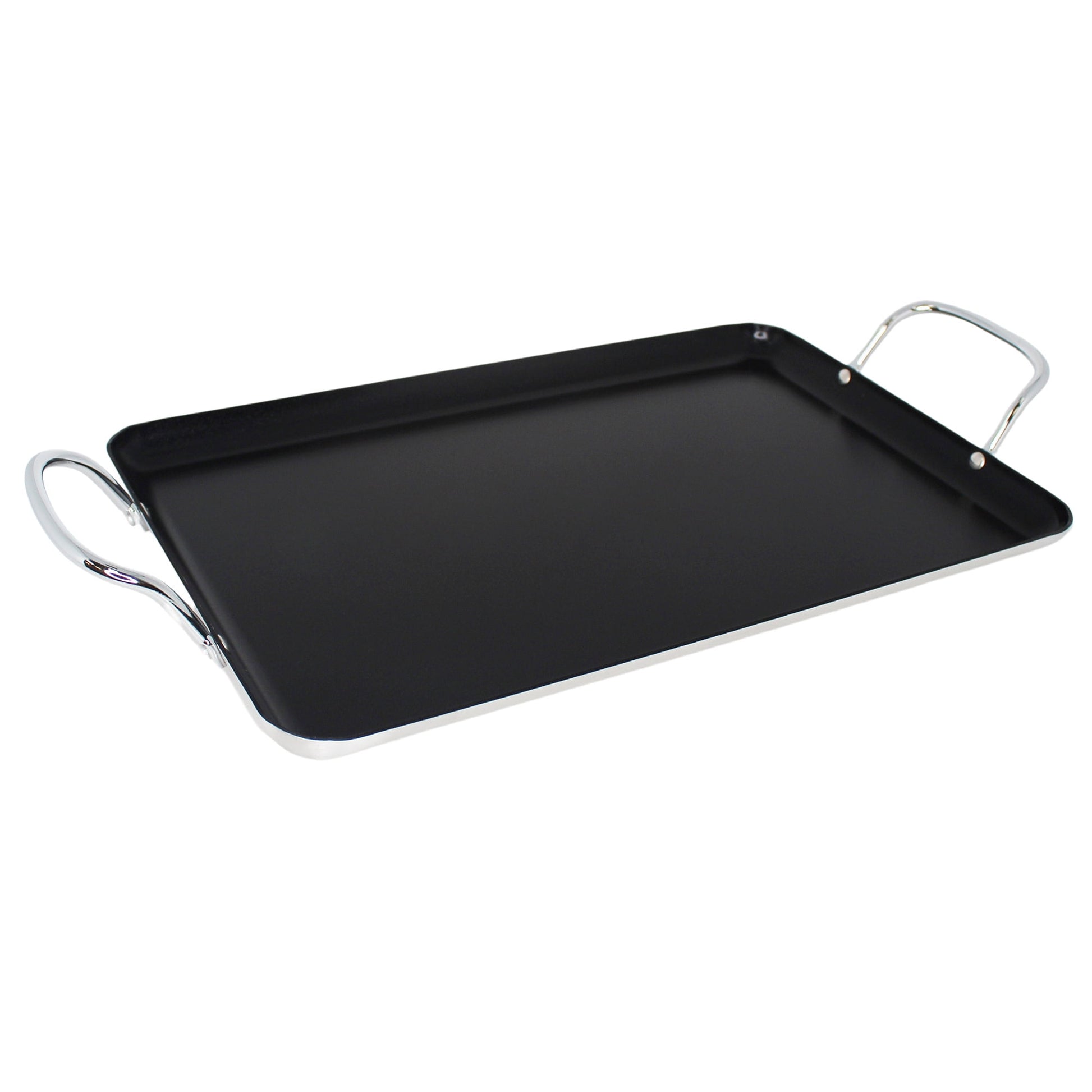 17x10" Double Burner/Griddle w/Blk Ceramic - 42x26cm
