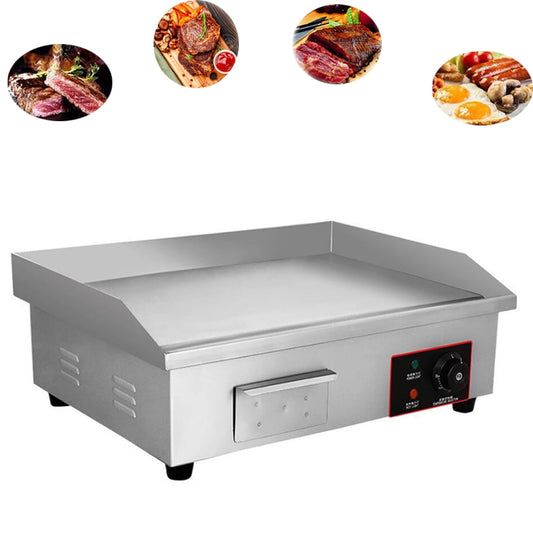 INTBUYING Commercial Electric Flat Cooking Griddle Teppanyaki Maker 3000W
