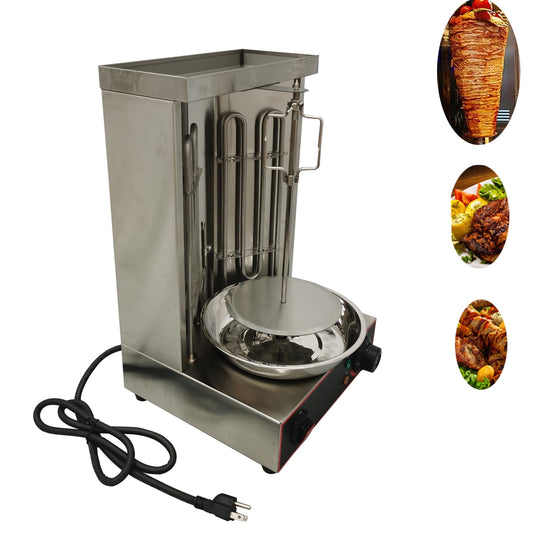 INTBUYING Electric Turkey Kebab Machine Spinning Doner Griller Temperature Range 50-300℃