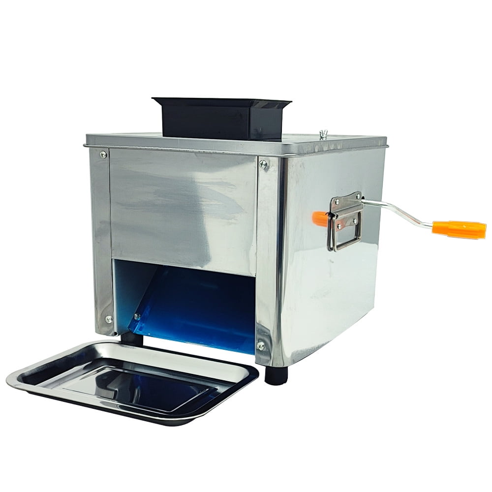 INTSUPERMAI Electric Meat Strip Cutting Machine Meat Slicer Cutter 5mm Blade