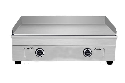 INTSUPERMAI LPG Gas Griddle Commercial Countertop Flat Grill Stainless Steel