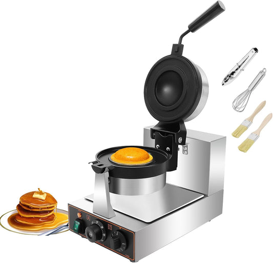 Ice Cream Burger Maker 4" UFO Burger Maker Ice Cream Filling Waffle Maker 110V Hamburger Waffle Maker Sandwich Press, Non Coated for Household Commercial