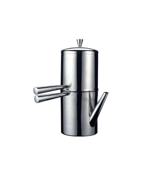 Ilsa Stainless Steel Neapolitan Drip Coffee Maker with Spout, 9 Cup