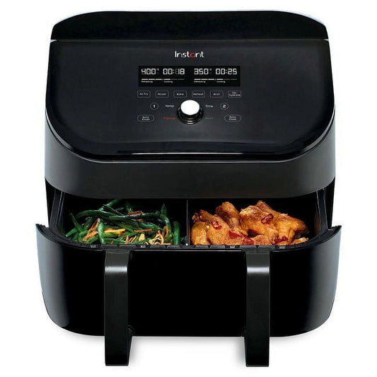 Instant Pot Vortex 9 qt 2 Basket Air Fryer, Black - VersaZone Technology