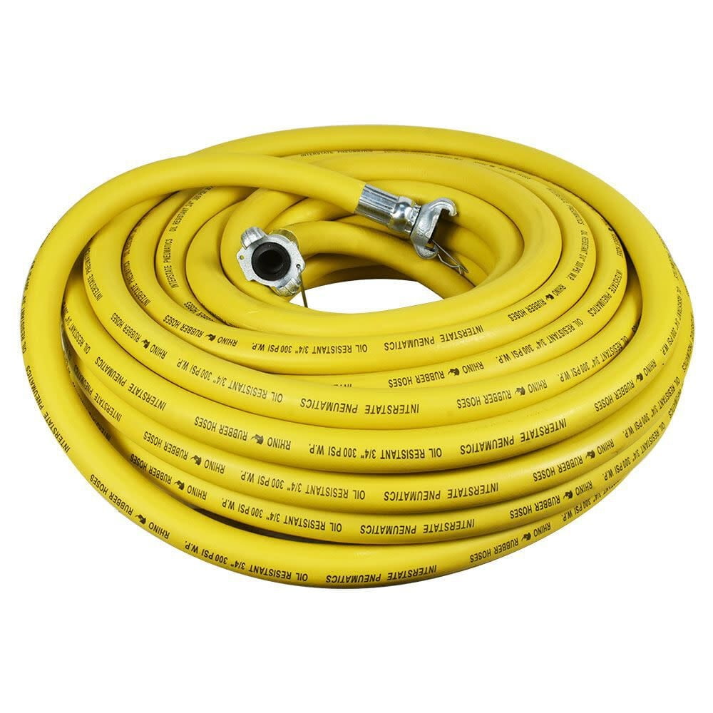 Interstate Pneumatics HJ59-100E Jack Hammer Yellow Rubber Hose 3/4" x 100 feet 300 PSI