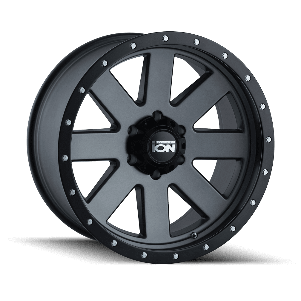 Ion 134 17X8.5 5X127 -6Et 83.82Cb Matte Gunmetal/Black Beadlock