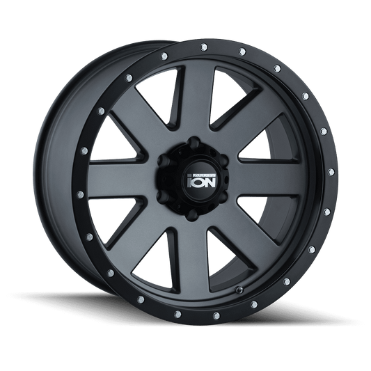 Ion 134 17X8.5 5X127 -6Et 83.82Cb Matte Gunmetal/Black Beadlock