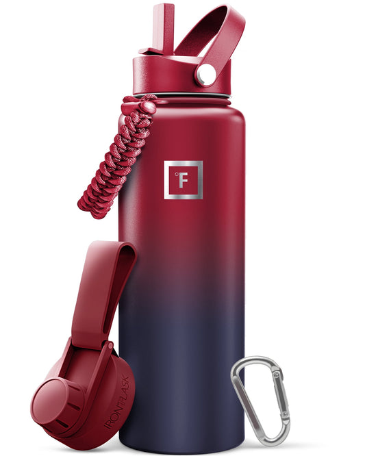Iron Flask 40 oz Dark Rainbow Stainless Steel Water Bottle