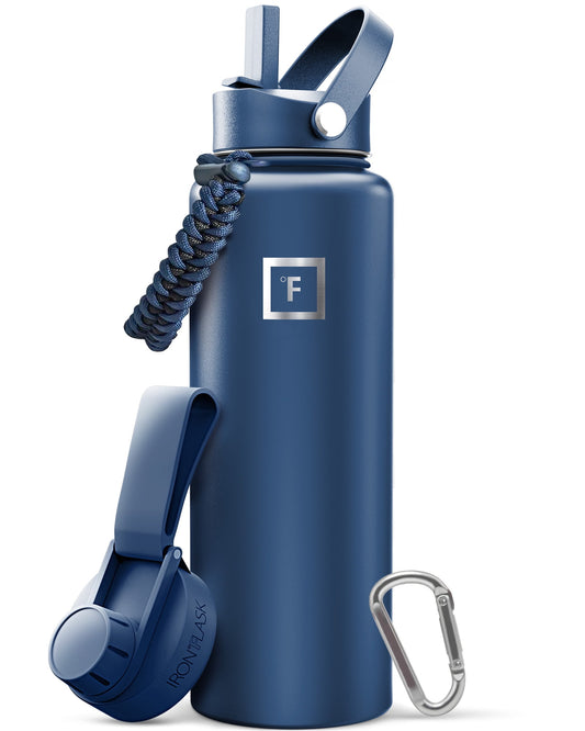 Iron Flask 40 oz Twilight Blue Stainless Steel Water Bottle