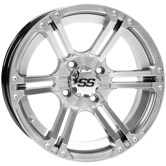 Matte Black 14x6, 4/156, 4+2 ITP SS212 Alloy Aluminum Wheel - 1428375536B