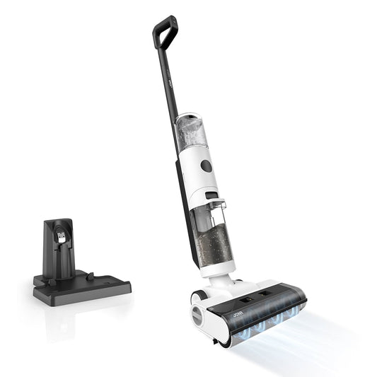JONR ED12 Vacuum Mop all in one, Cordless Wet Dry Vacuum Cleaner and Mop Combo, Edge Cleaning, One-Step Cleaning, 850ml Water Tank, 30 Minutes Running Time for Hard Floors, Pet Hair