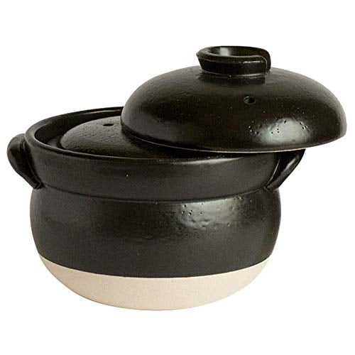 Japanese Donabe Rice Cooker with Inner Lid, 1900ml, Made in Mie, Japan