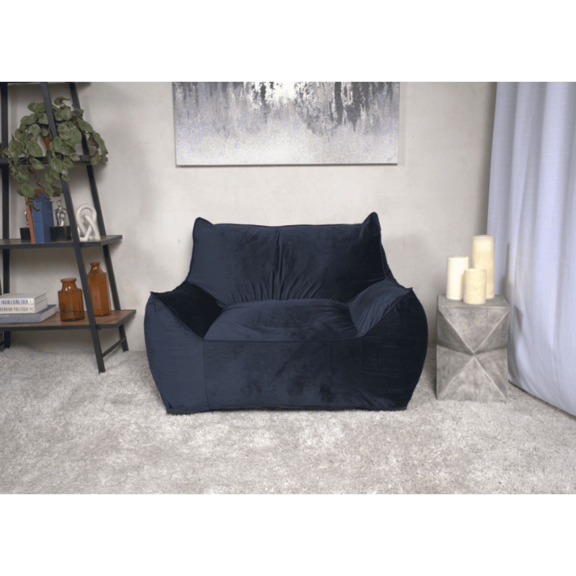 Jopath Velveteen Bean Bag Chair Foam Filler Large Beanbags Lazy Sofa With Armrests Removable Covers With Safety Zippers Foam Filled For Bedroom Living Room Pink