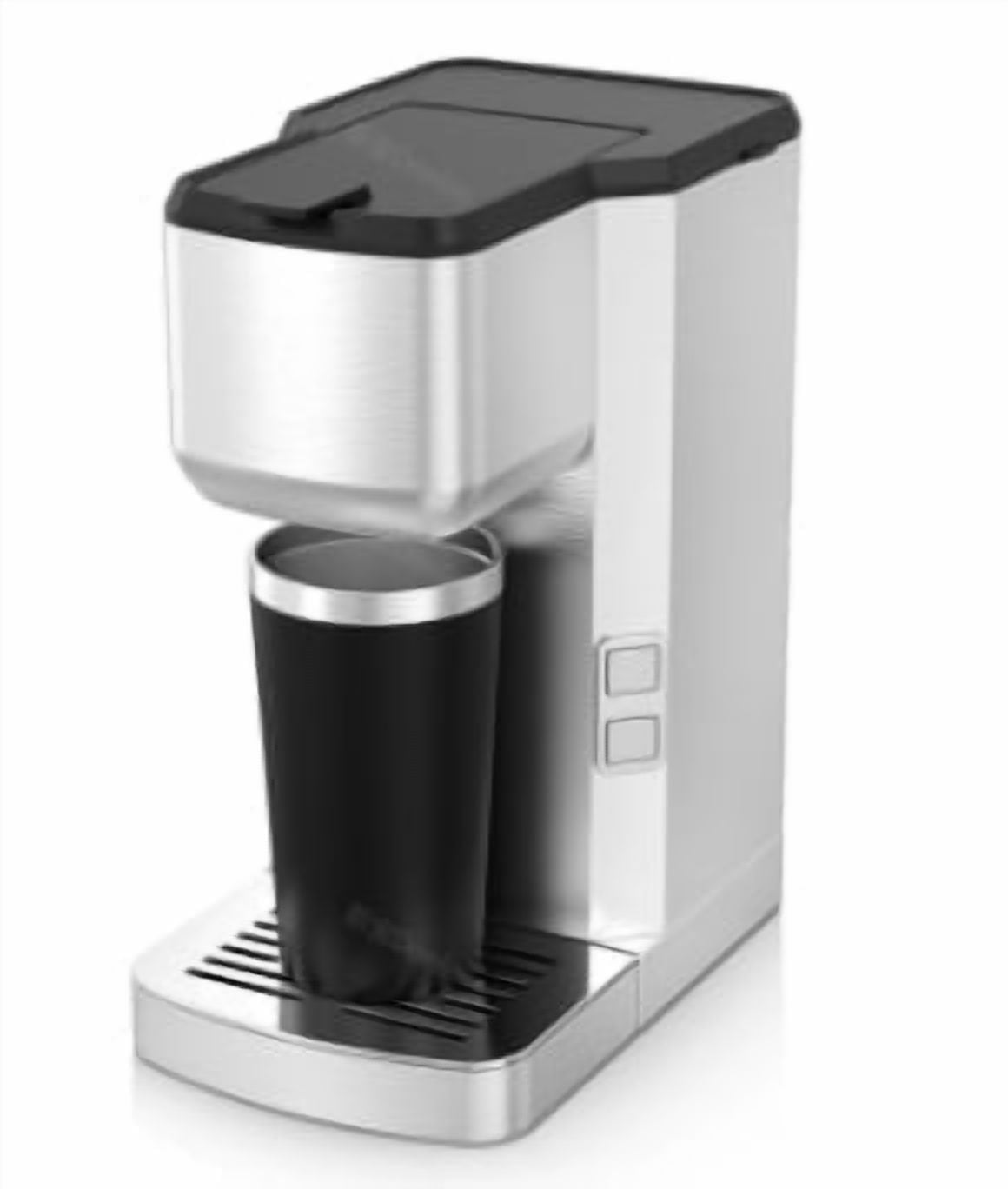 Single Serve Coffee Maker for Home and Office Use with 420ml Tank and Stainless Steel Body