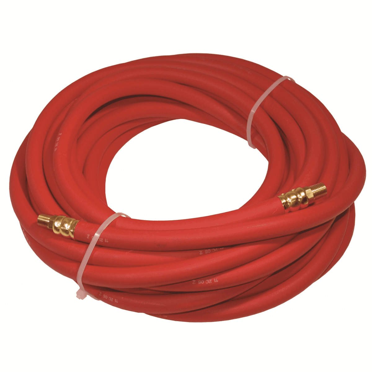 K Tool International Rubber Air Hose for Garages,Repair Shops and Diy,Solid Brass Fittings, 72050 3/8in x 50ft, Red 1 Unit