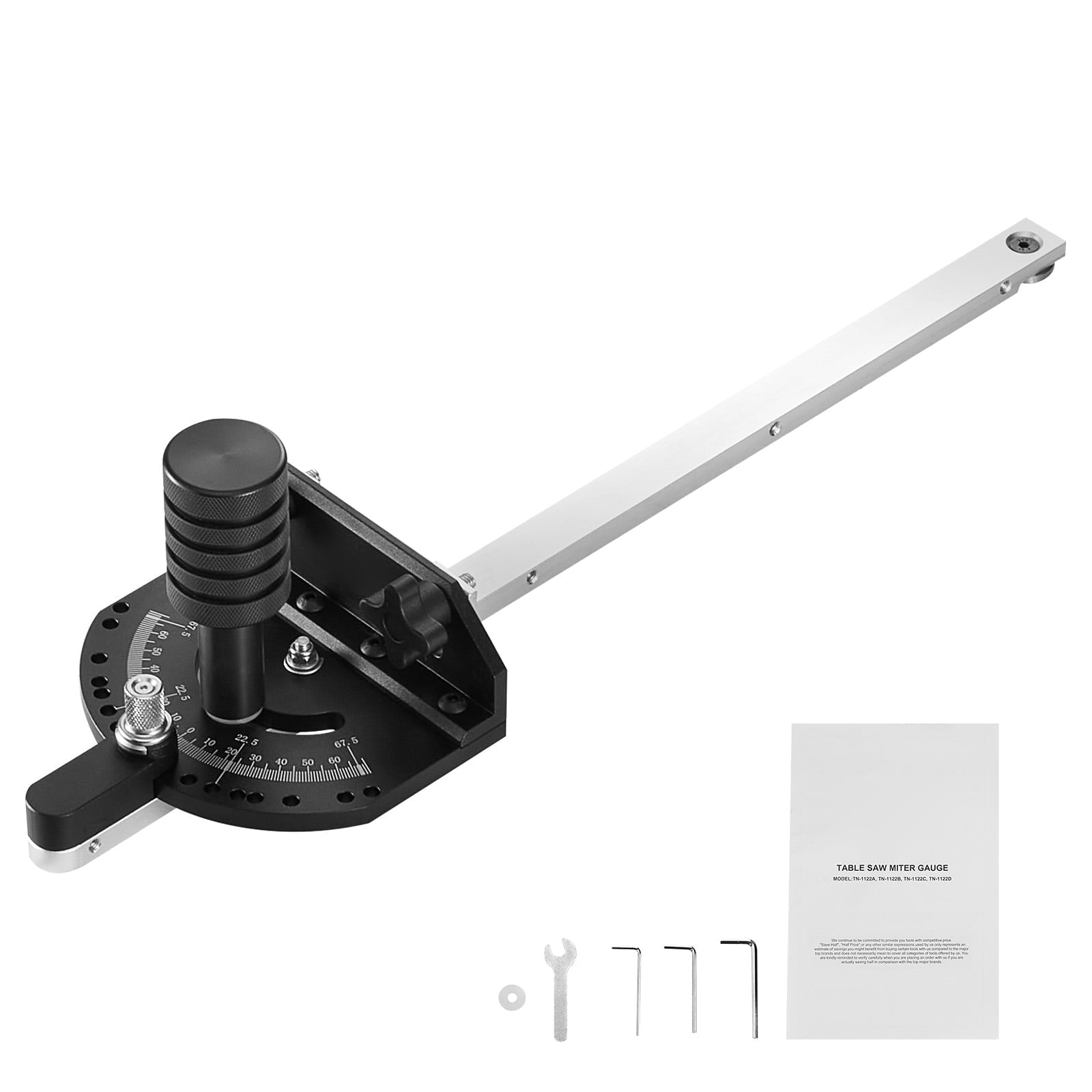 SKYSHALO 3/4'' x 3/8'' Precision Table Standard Spec Miter Saw Aluminum